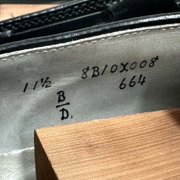 NEW HEELS Alden 664 Black Shell Cordovan Tassel Moccasin Loafer EXCELLENT 11.5 - Picture 10 of 14